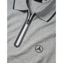 Polo shirt men gray genuine Mercedes-Benz Collection | B6695871