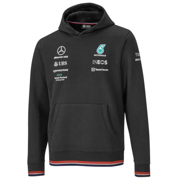 Unisex hooded sweatshirt AMG Petronas Formula 1 black Genuine Mercedes-Benz
