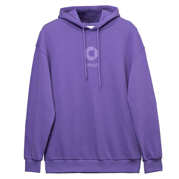 Unisex hoodie purple logo Genuine smart 