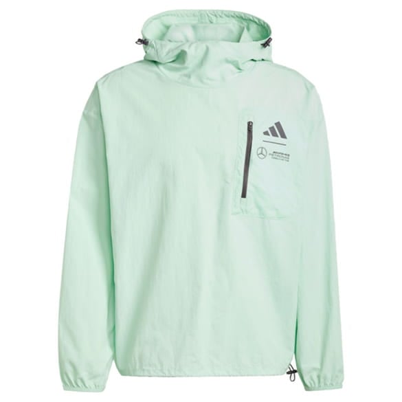 Windbreaker jacket mens adidas Mercedes-AMG Petronas F1 green