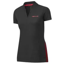 Women polo shirt black red genuine Mercedes-AMG | B6695889-F