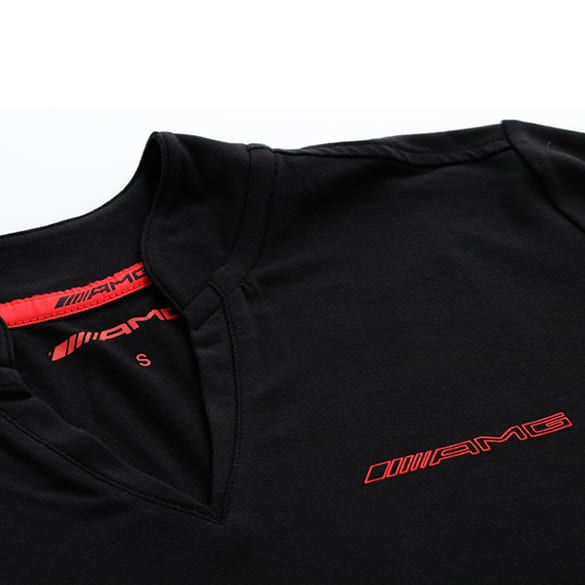 Women polo shirt black red genuine Mercedes-AMG | B6695889-F Women polo shirt black red genuine Mercedes-AMG | B6695889-F