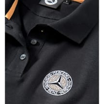 Polo shirt women black genuine Mercedes-Benz | B6604151