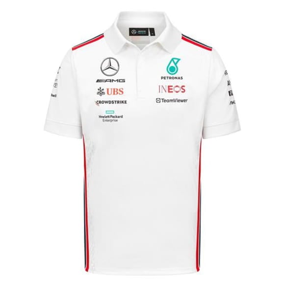 Mercedes-AMG PETRONAS F1 Men Polo-Shirt white Mercedes-Benz Motorsport Collection