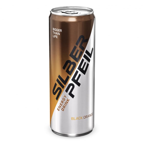 energy drink Silberpfeil classic black orange