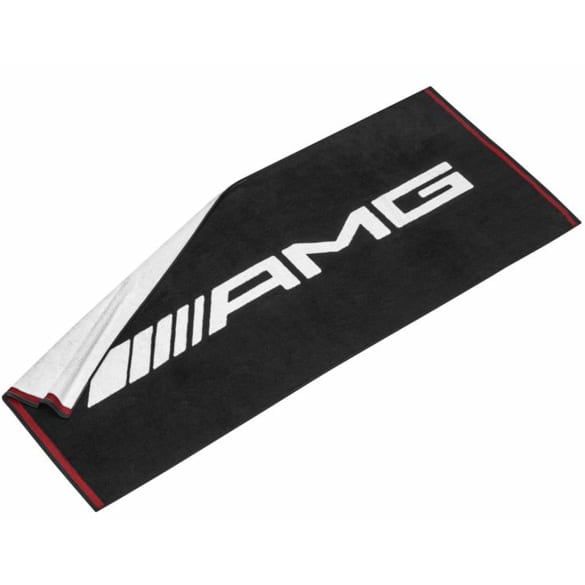 AMG beach towel bath towel black red Genuine Mercedes-AMG