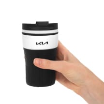 Coffee mug Thermo mug Travel mug 0.23l White Black Genuine KIA | KIA10342