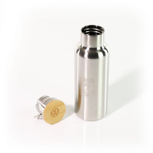 Drinking bottle stainless steel T1 silver | Genuine VW Collection | 7E9069604