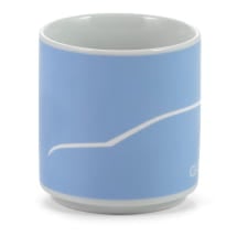 Cup Mug Porcelain 250 ml light blue white Genuine VW | 5HG069601D