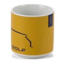 Cup Mug Porcelain 250 ml turmeric/dark blue Genuine VW | 5HG069601B