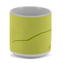 Cup Mug Porcelain 250 ml yellow green Genuine VW | 5HG069601