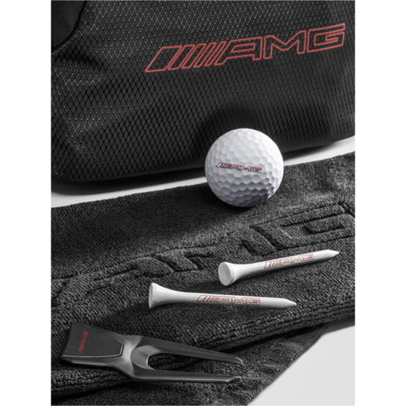 Golf gift set AMG lettering black red Genuine Mercedes-AMG