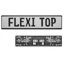 black License plate holder flexi top | 5300000