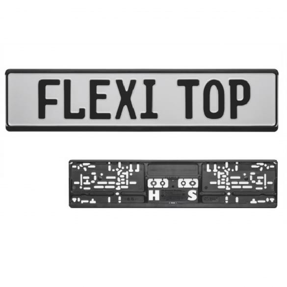black License plate holder flexi top | 5300000 black License plate holder flexi top | 5300000