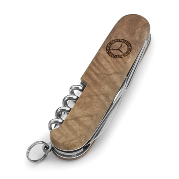 Pocket knife Victorinox walnut wood stainless steel Genuine Mercedes-Benz