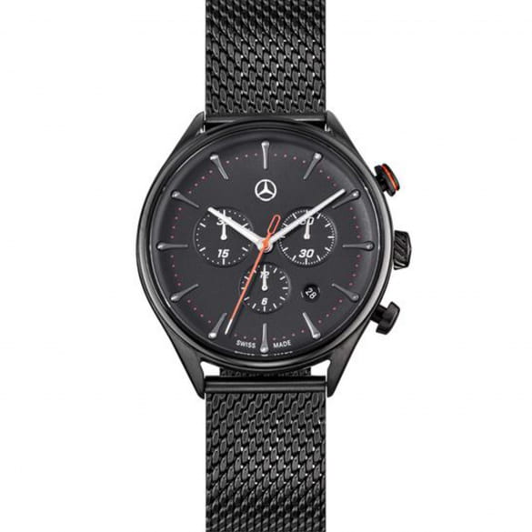 Mens Watch Wristwatch black Genuine Mercedes-Benz