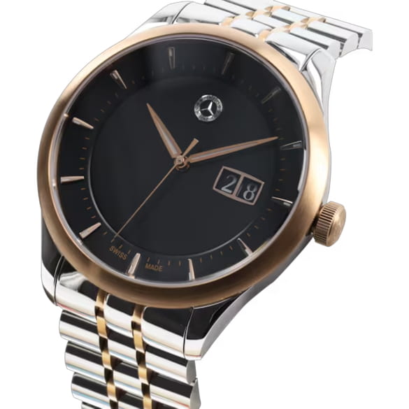 Wristwatch Men's Classic Elegance rose gold silver Genuine Mercedes-Benz | B66041755 Wristwatch Men's Classic Elegance rose gold silver Genuine Mercedes-Benz | B66041755