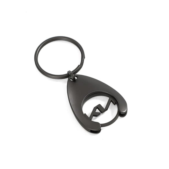 Key chain shopping chip KIA logo black Genuine KIA
