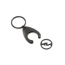 Key chain shopping chip KIA logo black Genuine KIA | KIA10420