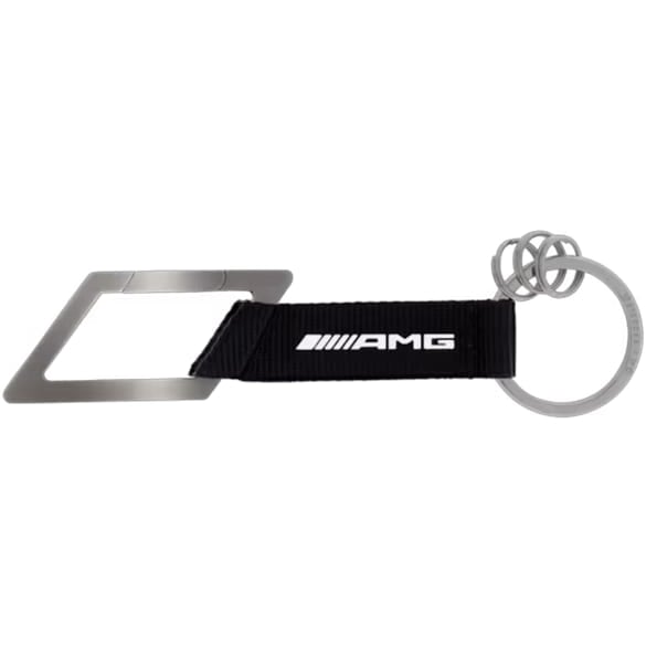 Key fob carabiner AMG emblem black white Genuine Mercedes-AMG | B66959849 Key fob carabiner AMG emblem black white Genuine Mercedes-AMG | B66959849