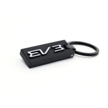 Key fob EV3 lettering black metal Genuine KIA | 66951ADE2704
