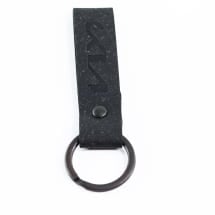 Key fob KIA lettering black leather Genuine KIA | 66951ADE2601