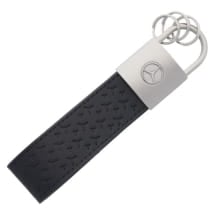 Key fob Upcycling Mercedes star black cowhide | B66959376