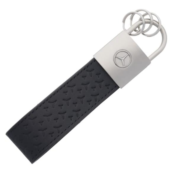 Key fob Upcycling Mercedes star black cowhide Genuine Mercedes-Benz