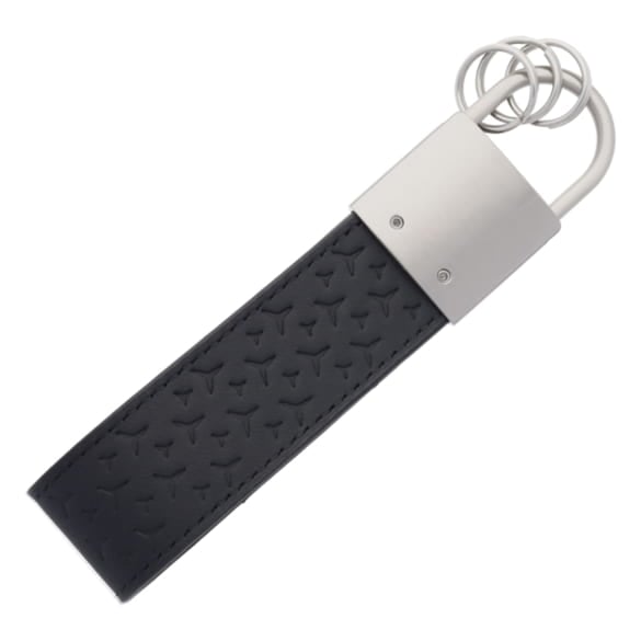 Key fob Upcycling Mercedes star black cowhide | B66959376 Key fob Upcycling Mercedes star black cowhide | B66959376
