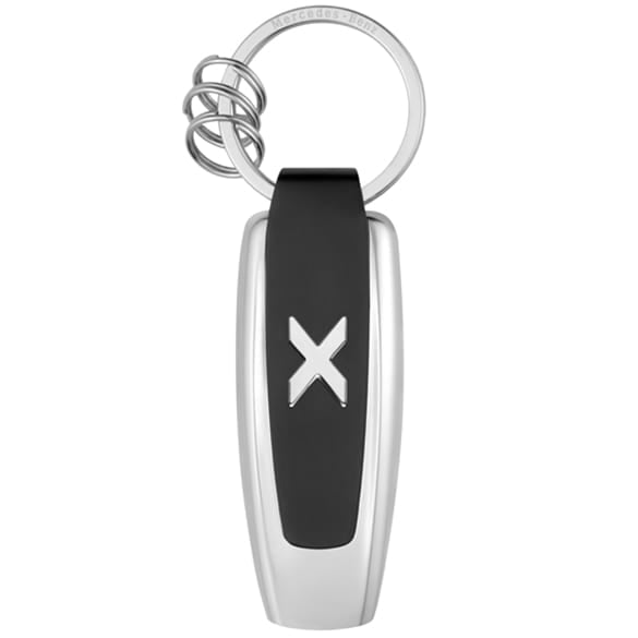 Key ring model series X-Class black/silver Mercedes-Benz Collection