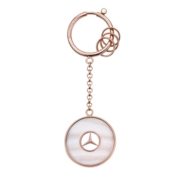 Key ring Prague rose gold colored genuine Mercedes-Benz Collection