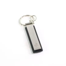 Keychain New VW Logo engraved silver Genuine Volkswagen | 000087010BMYPN
