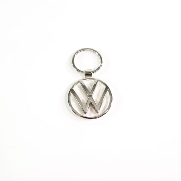 Keychain New VW Logo silver Genuine Volkswagen