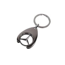 Keychain shopping-chip Mercedes Star black | B66956287
