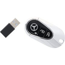 USB flash drive key chain black chrome 64 GB Genuine Mercedes-Benz | B66959672