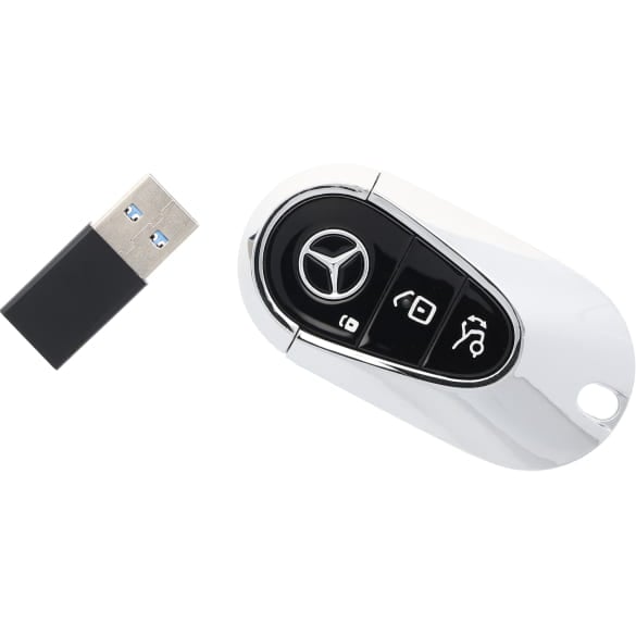 USB flash drive key chain black chrome 64 GB Genuine Mercedes-Benz | B66959672 USB flash drive key chain black chrome 64 GB Genuine Mercedes-Benz | B66959672