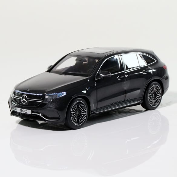 1:18 model car illuminated  Mercedes-Benz EQC N253 graphite grey