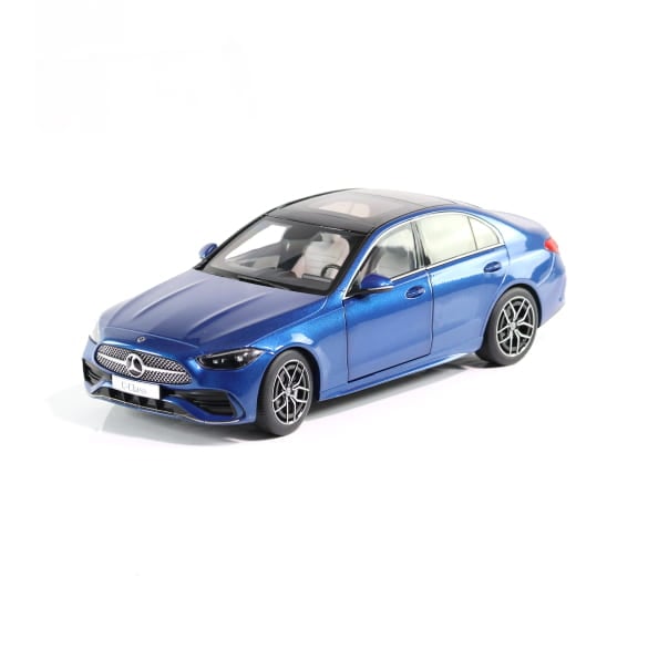 1:18 model car C-Class W206 sedan spectral blue metallic Genuine Mercedes-Benz