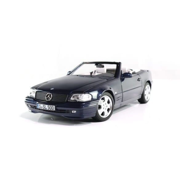 1:18 model car SL 500 R129 (1998-2001) azure blue Genuine Mercedes-Benz