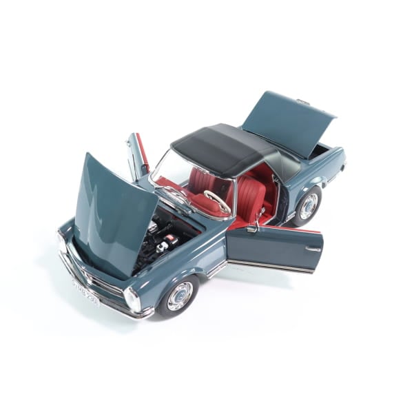 1:18 scale model car 230 SL Pagode W 113 Cabrio blue-grey Original Mercedes-Benz | B66040681 1:18 scale model car 230 SL Pagode W 113 Cabrio blue-grey Original Mercedes-Benz | B66040681