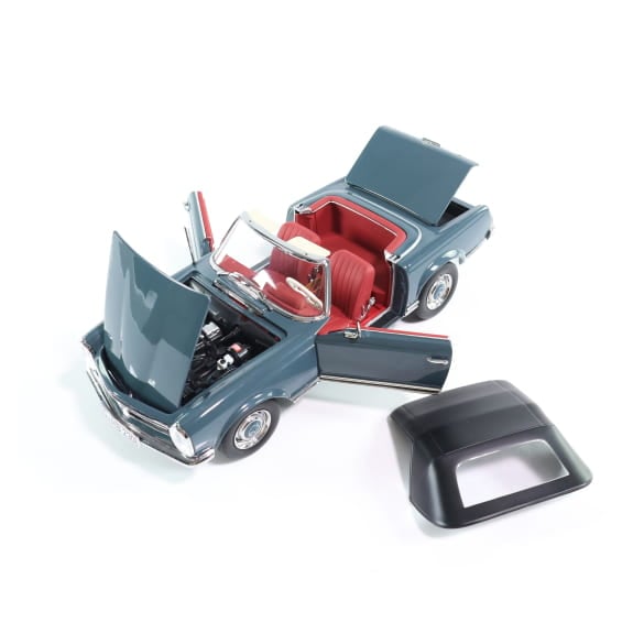 1:18 scale model car 230 SL Pagode W 113 Cabrio blue-grey Original Mercedes-Benz | B66040681 1:18 scale model car 230 SL Pagode W 113 Cabrio blue-grey Original Mercedes-Benz | B66040681