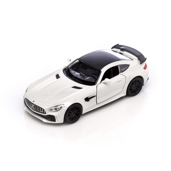 1:38 Pullback model car AMG GT R white Genuine Mercedes-AMG