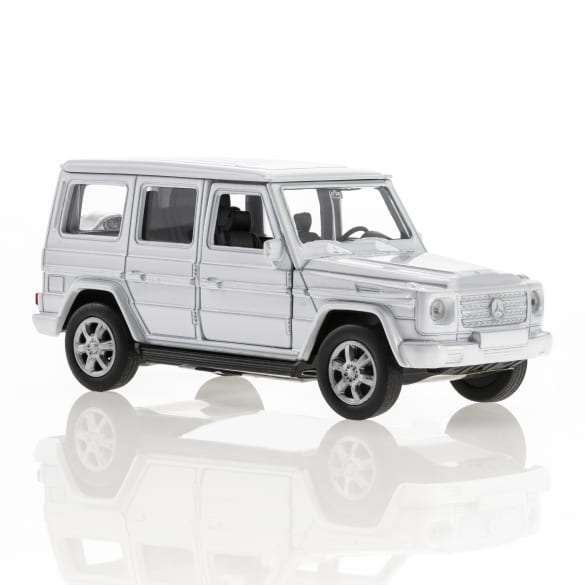 1:38 Pullback model car G-Class white Genuine Mercedes-Benz