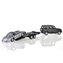 1:38 Pullback model car Trailer set Genuine Mercedes-Benz | B66057952