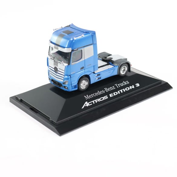 1:87 Modelcar Mercedes-Benz Actros Edition 3 blue Genuine Mercedes-Benz