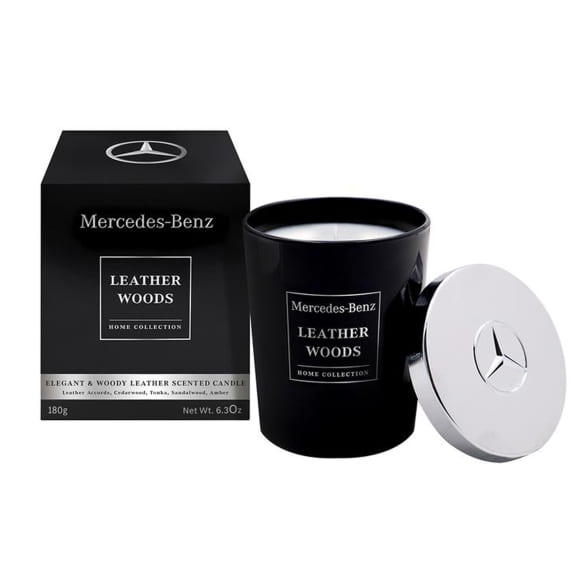 Scented candle leather woods 180g Original Mercedes-Benz