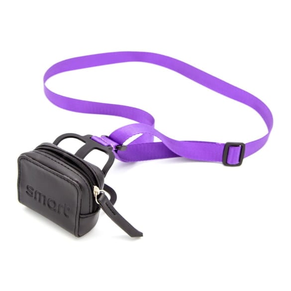 smart mobile phone strap with pocket black