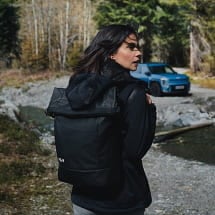 Backpack Rolltop Black Genuine KIA | 66951ADE4303