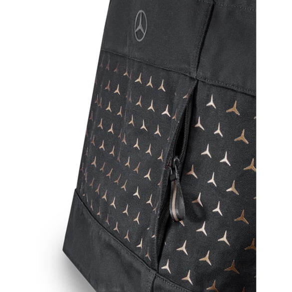 Shopping Bag Cotton black star pattern Genuine Mercedes-Benz | B66959705 Shopping Bag Cotton black star pattern Genuine Mercedes-Benz | B66959705
