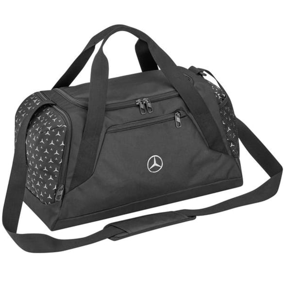 Sports bag black Mercedes Star Pattern Genuine Mercedes-Benz